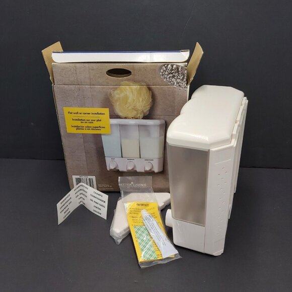 Better Living Clear Choice Shower Dispenser Organizer Shampoo Conditioner Soap - Picture 7 of 15